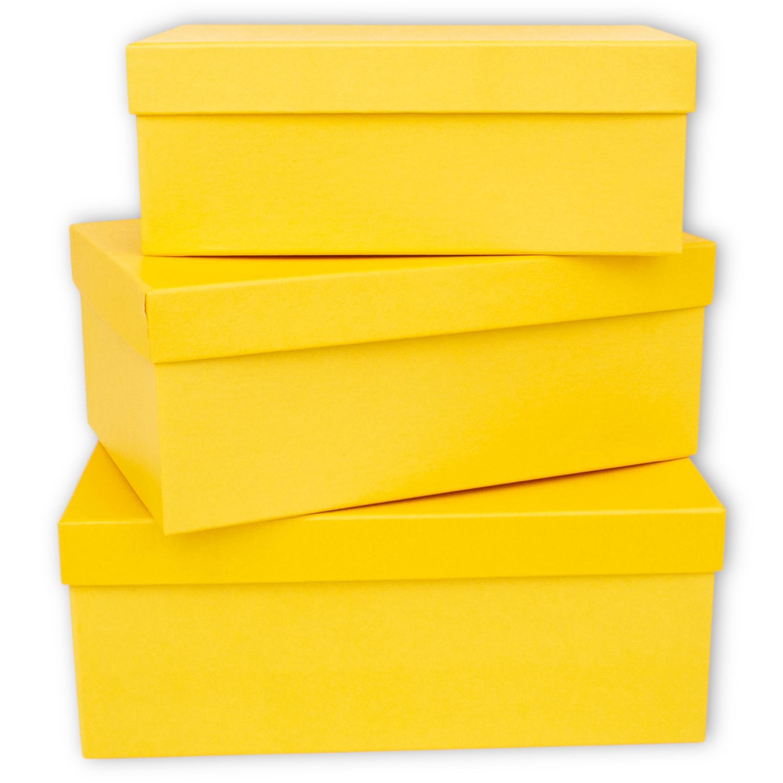 Набор коробок 3в1 "Классика" 23,5x15xh9,2, 21,5x12,5xh8,5, 19,5x13xh7,5см Лимон