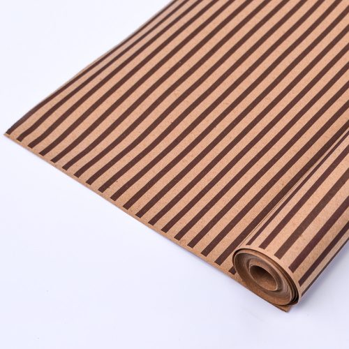 Крафт "Полосы узкие" 70смх400гр Коричневый