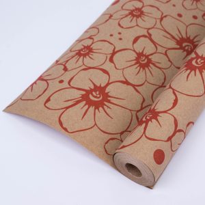 Крафт бумага "Магнолия" 70 см * 400гр Красный