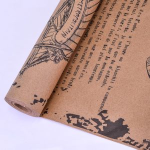 Крафт бумага "Париж" 70 см * 400гр Черный