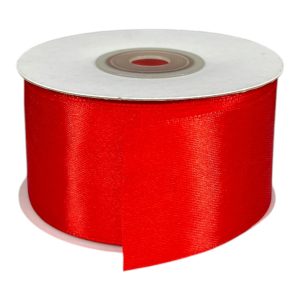 Лента атласная 4 см * 25 ярд. красная 26