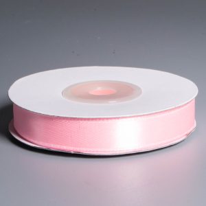 Лента атласная 1,2 см * 25 ярд. Светло-розовая 04