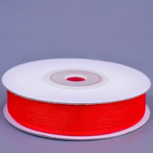 Лента органза 1,2смх25ярд Красная 16