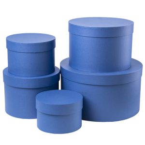 Набор коробок 5 в 1 "Классика" 30х30х17,23х23х16,20,5х20,5х15,5,17,5х17,5х12,7,15х15х10,2см Темн.синий