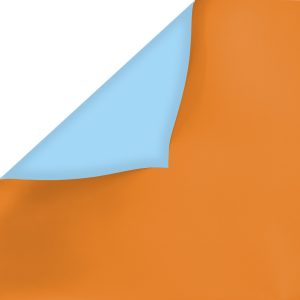 Пленка матовая 58х58см Оранжевая/нежно-голубая 20л/уп 11