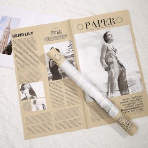 Пленка матовая 58х58см "Paper" Бежевая 20л/уп
