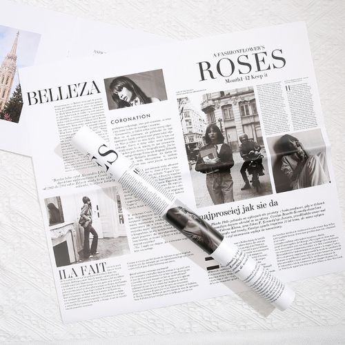 Пленка матовая 58х58см "Roses" Белая 20л/уп