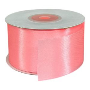 Лента атласная 4 см * 25 ярд. персик 66