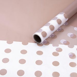Пленка матовая "Bubbles" 58 см * 10м Какао