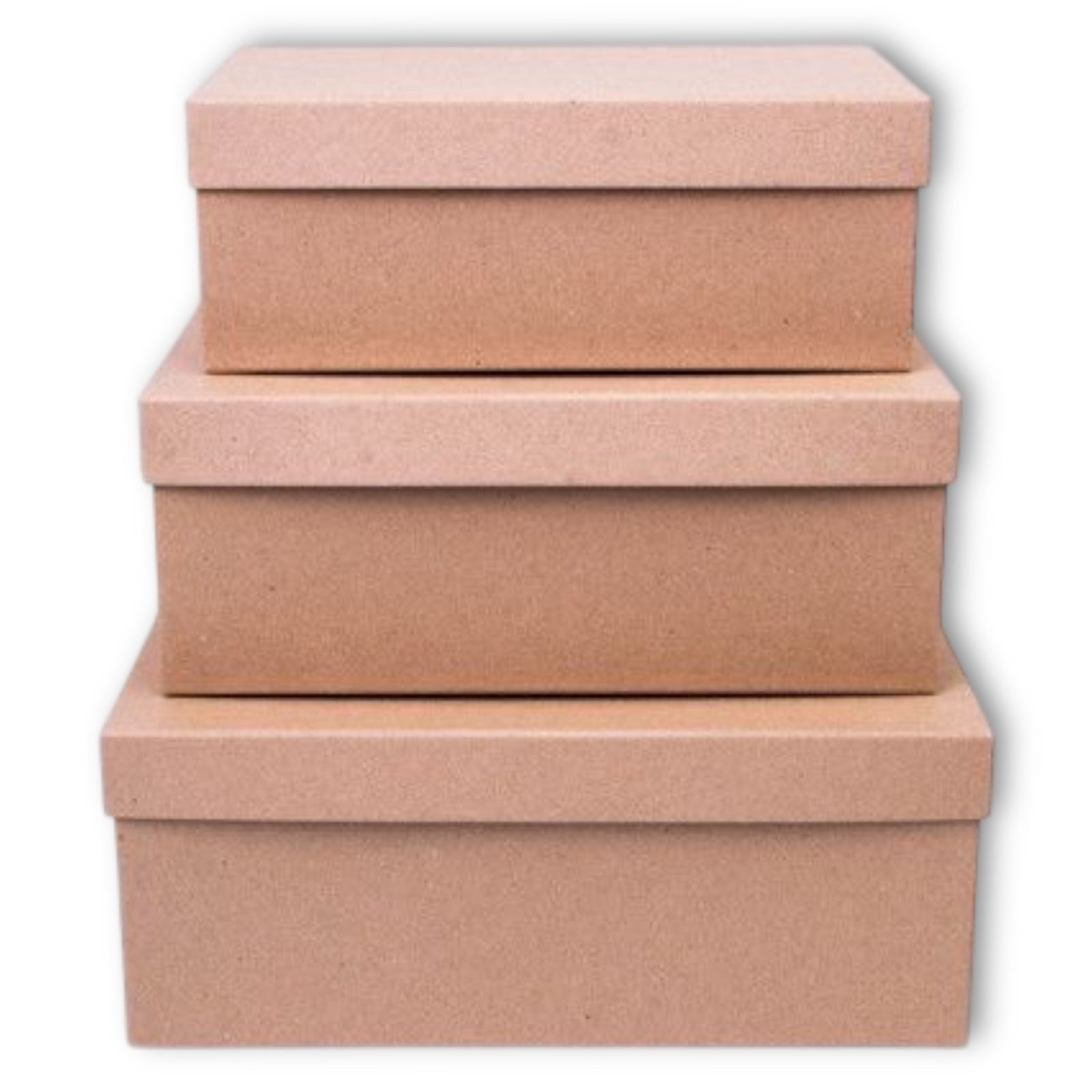 Набор коробок 3в1 "Классика" 23,5x15xh9,2, 21,5x12,5xh8,5, 19,5x13xh7,5см Крафт