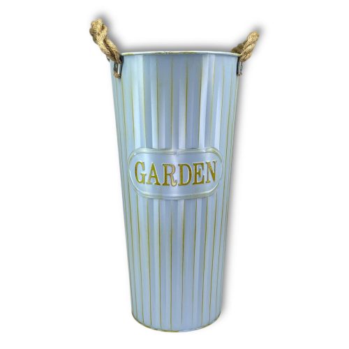 Ваза жестяная "GARDEN" 19х13хh35см Голубая