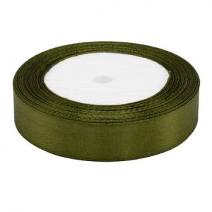 Лента атласная 2 см * 25 ярд. болотная 108