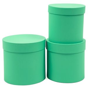 Набор коробок 3 в 1 "Классика" 16,5x16,5xh16, 15,5x15,5xh15, 14x14xh14см Тиффани