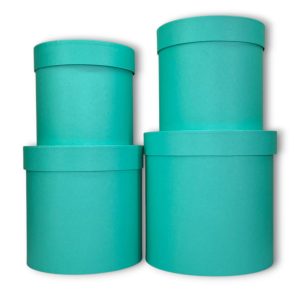 Набор коробок 4 в 1 "Классика" 20х20х20см, 18х18х18см, 16,5х16,5х16,5см, 15х15х15см Тиффани