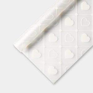Пленка матовая 58х58см "LOVE" Белая 20л/уп