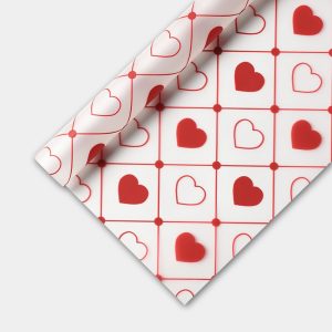 Пленка матовая 58х58см "LOVE" Красная 20л/уп