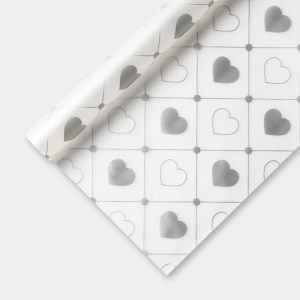 Пленка матовая 58х58см "LOVE" Серебро 20л/уп