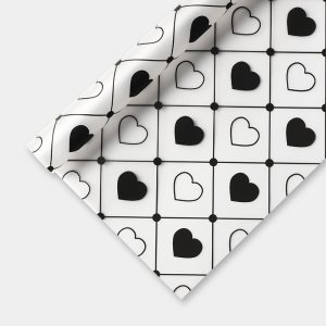 Пленка матовая 58х58см "LOVE" Черная 20л/уп