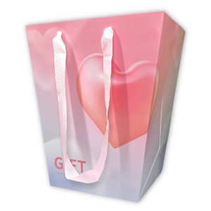 Пакет для букета/подарка 30x20xh34см "Gift" розовый