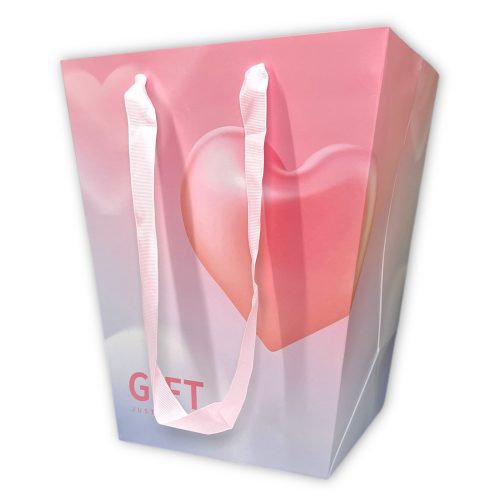 Пакет для букета/подарка 30x20xh34см "Gift" розовый