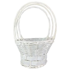 Набор корзин 3 в 1 30×19×52, 24×17×46, 19×13×38 см Белый