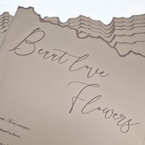 Пленка матовая 56х57см "Beaut" Бежевая 20л/уп