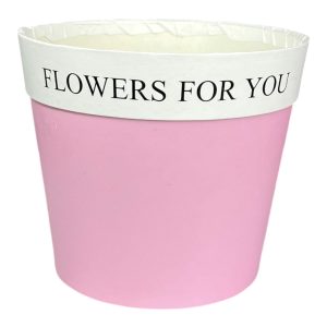 Коробка "Flowers for you" 12x10,5см Розовая