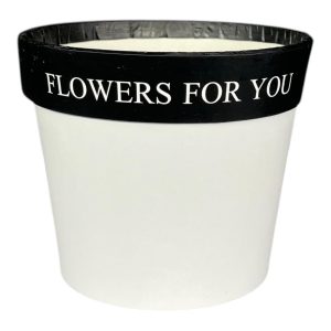 Коробка "Flowers for you" 12x10,5см Белая