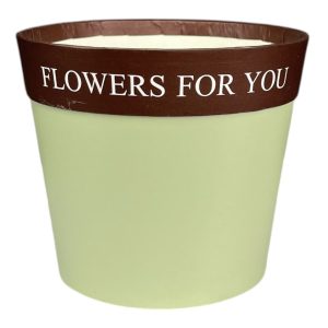 Коробка "Flowers for you" 12x10,5см Олива