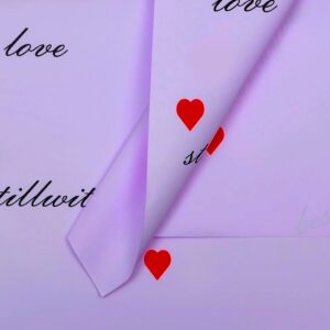 Пленка матовая 58х58см "Love is..." Сирень 20л/уп