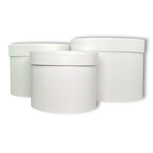 Набор коробок 3 в 1 "Классика" 19,5х14,5, 17х13, 14,5х11,5см Белый