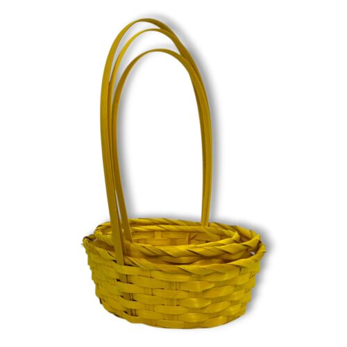 Набор корзин 3в1 бамбук 18x13хh8xhh30, 22x16хh9xhh32, 25x18хh9xhh35см Желтый
