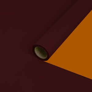 Пленка матовая двусторонняя 58 см * 10м Бордо/оранжевая