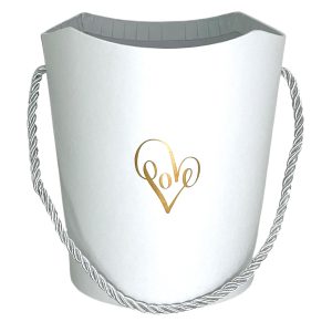 Коробка "LOVE" 13,5x10,5хh15см Белая