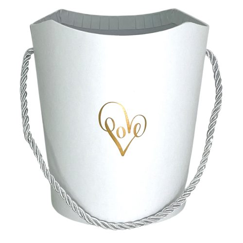 Коробка "LOVE" 13,5x10,5хh15см Белая