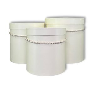 Набор коробок 3 в 1 "Классика" 22xh22,5, 19xh20,5, 17xh17,5см Крем