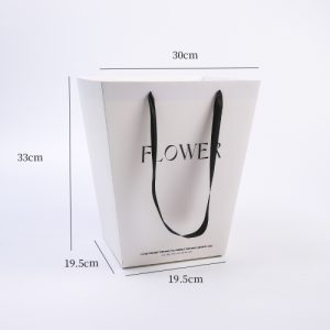 Переноска для цветов "FLOWER" 350гр 30х19,5хh33см Белый
