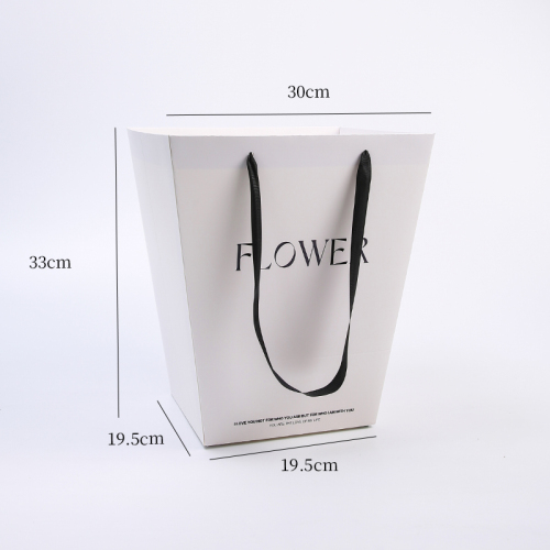 Пакет для цветов "FLOWER" 30х19,5хh33см Белый