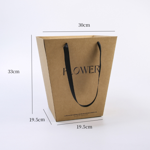 Пакет для цветов "FLOWER" 30х19,5хh33см Крафт